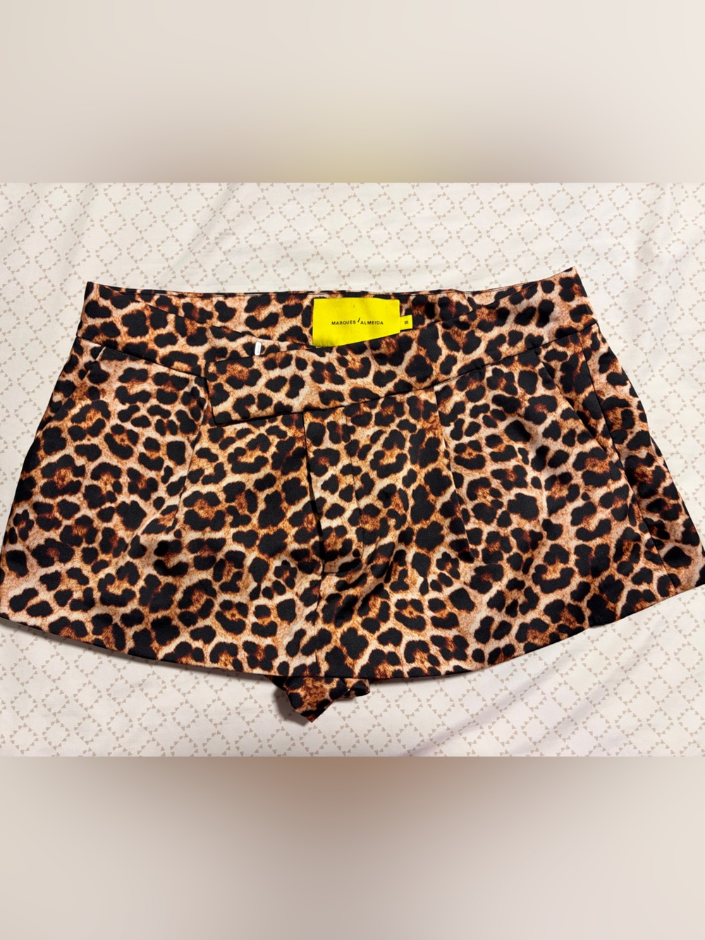 Leopard Print Women’s Skort - Brown/Cream